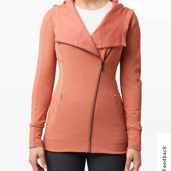 lululemon athletica Tops - Every Journey Hoodie Coral Salmon Pink Sz 10